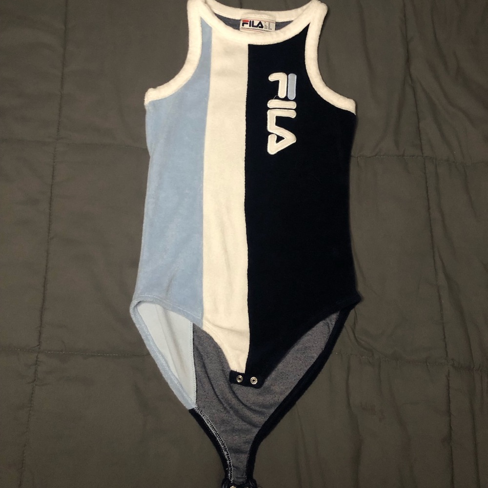 FILA Terrycloth Bodysuit Tank Top